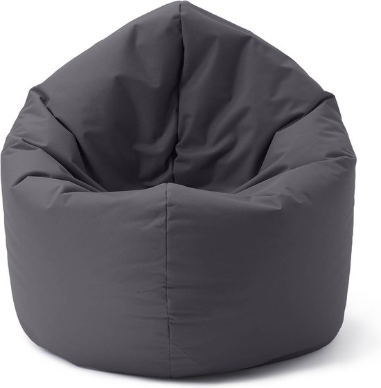 Lumaland zitzak Drops: ronde zitzak (300 L) met 2-in-1-functie voor comfortabel zitten en liggen Ø 120 x 75 cm
