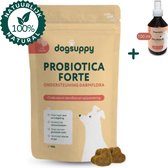 Probiotica Forte VLEESVRIJ | Ondersteunt Darmflora & Spijsvertering | Beter ontlasting |100% Natuurlijk | +3 miljard Probiotica per snoepje | FAVV goedgekeurd | Probiotica Hond | Hondensupplement | Hondensnacks | 30 hondenkoekjes