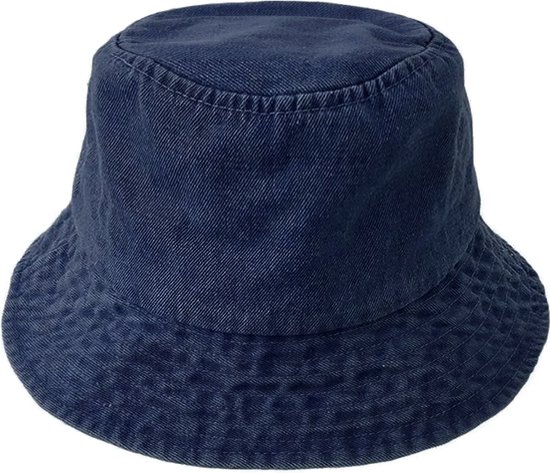 Chapeau Bob en Denim - Bleu Foncé | 100% coton | Chapeau de pêcheur | Mode Favorite