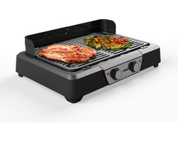 Princess BBQ Tafel Grill 112254 - Zwart - Regelbare thermostaat - Tafel BBQ - Grill apparaat -…