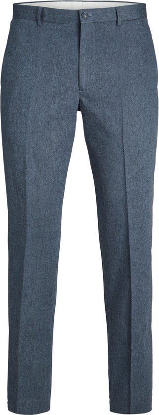 JACK & JONES Riviera Linen Trouser Fit slim fit - heren pantalon - blauw - Maat: 46