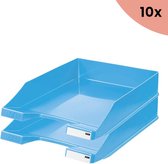 10x Brievenbak HAN A4 Standaard plastic Trend Colour lichtblauw