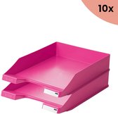 10x Brievenbak HAN A4 Standaard plastic Trend Colour roze
