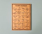 Houten Formula 1 Kalender 2025