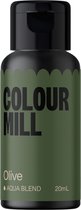 Colour Mill Aqua Blend Voedingskleurstof op Waterbasis - Olive - 20 ml