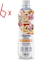 OstroVit OSTRO® - 6X flessen van 500 ML - Geen Suikers (1 kcal) - Vitaminewater - Vitamin Water - Exotische Vruchte smaakje - Vitamin, B3, B6, B12, B7, Zink en Jodium - Vitaminen