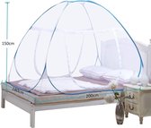 Klamboe bed luifel pop-up opvouwbare dubbele deur anti-muggenbites (180 * 200 * 150 cm)