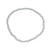 Enkelbandje -parel -wit -4 mm - 20 cm-Charme Bijoux