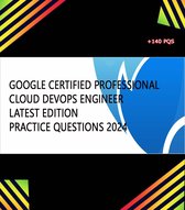 Google Certified Professional Cloud DevOps Engineer Practice Questions 2024