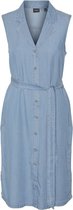 Vero Moda Bree SL Blk Shirt Dress Medium Blue BLAUW XL