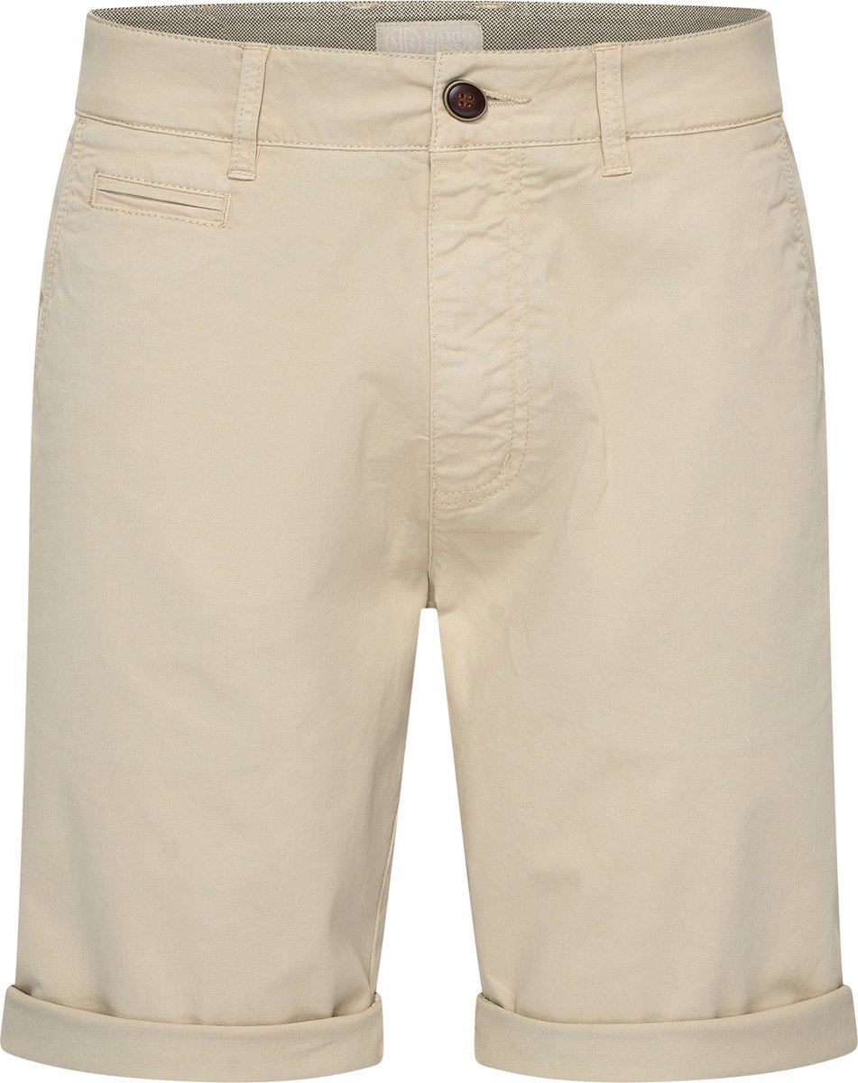 Mario Russo Chino Short - Korte broek heren - Shorts heren - Katoen - Beige - XXL