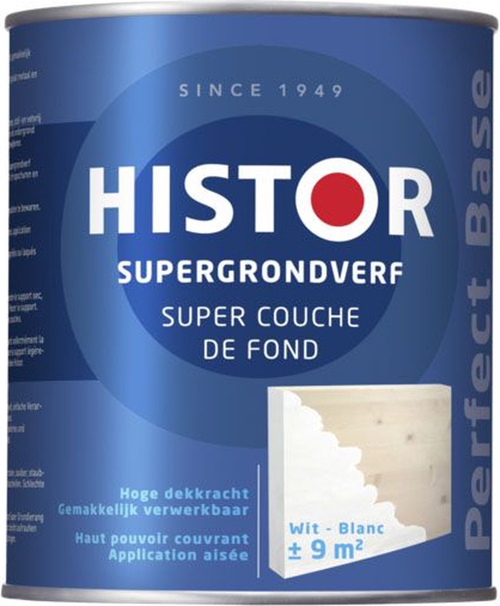 Histor Perfect Base Supergrondverf - 2.5L - RAL 9005 | Gitzwart