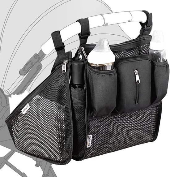 Castelijn en Beerens Gaucho met ritsvak 9CC RFID zwart | Stuivenga
