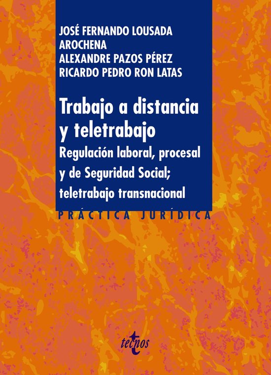 Derecho - Práctica Jurídica - Trabajo a distancia y teletr ... - cover