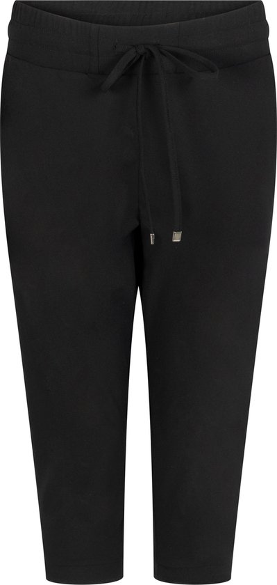 Zoso Broek Linda Travel Capri Trouser 242 0000 Black Dames Maat - M