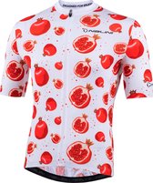Nalini Heren Fietsshirt korte mouwen - wielrenshirt Rood - FUNNY JERSEY Pomegranate Fantasy - L