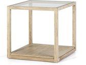 Table d'appoint Thai Natura Bois Wit Cristal 60 x 60 x 60 cm