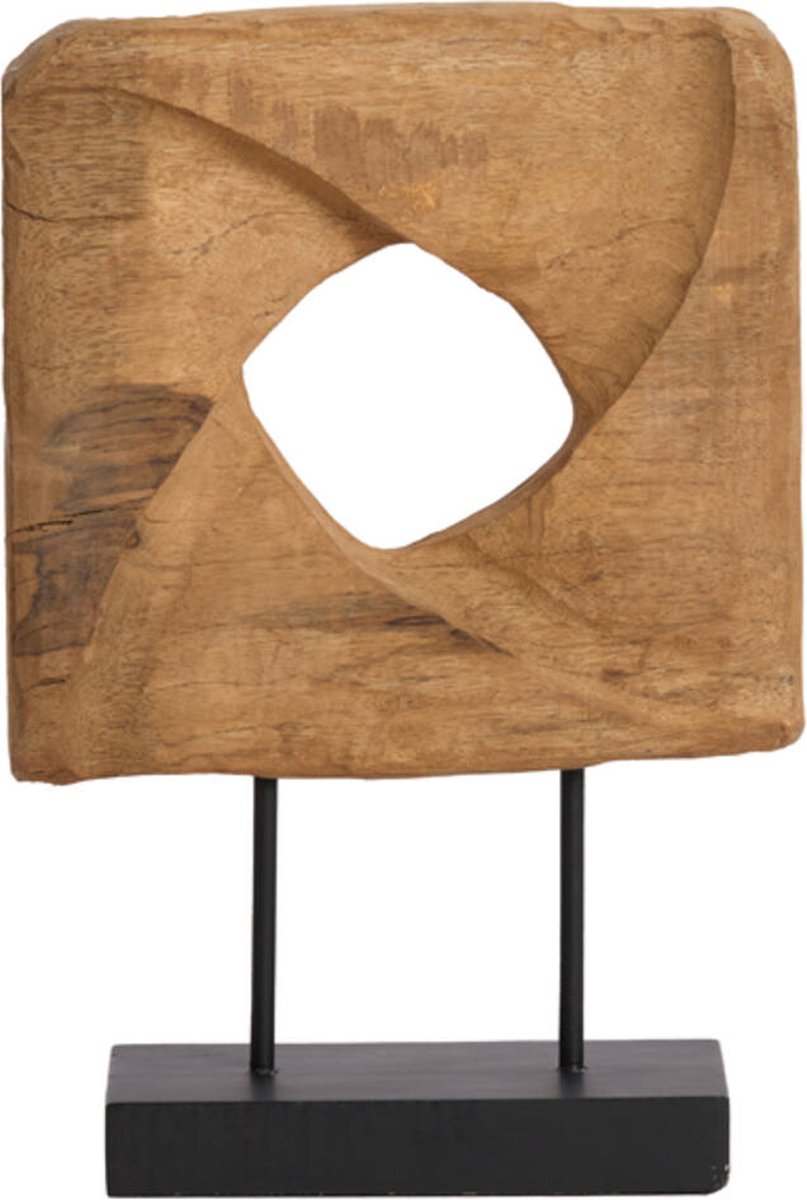 Ornament ZARATE - 26x9x38.5cm - Bruin