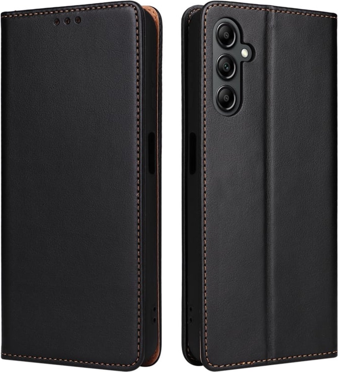 Luxe BookCover Hoes Etui geschikt voor Samsung Galaxy A15 - 5G Zwart