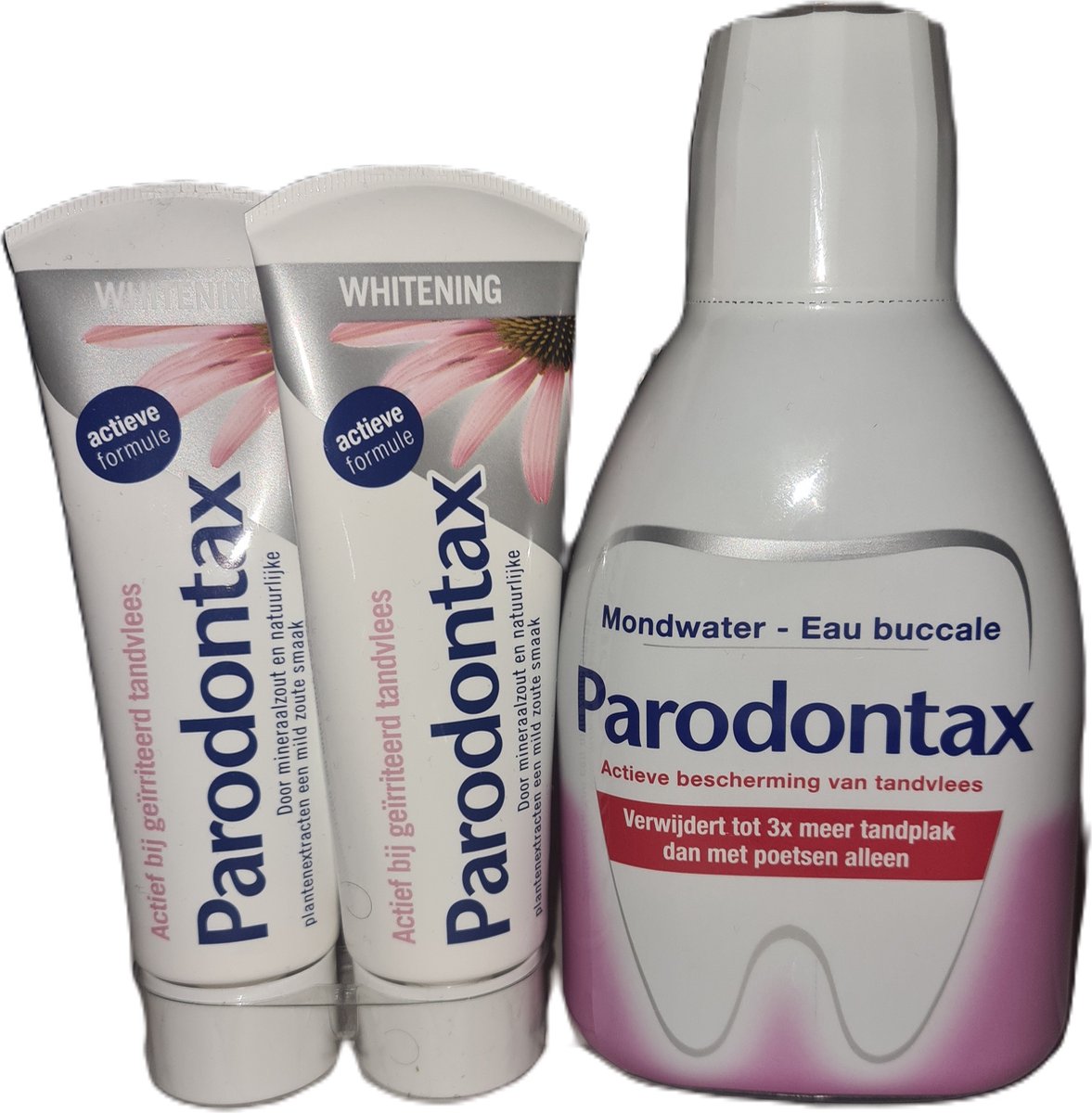 Goedkoopste Parodontax - Whitening - Tandpasta 2x75ml Mondwater 500ml