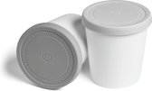 Set van 2 ijscontainers voor consumptie-ijs 1 l, bewaarcontainer, vriesdozen, ijscontainer, BPA-vrij, levensmiddelenkwaliteit