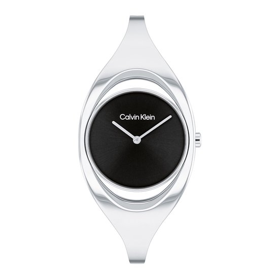 Calvin Klein CK25200423 Elated Dames Horloge - Mineraalglas - Staal - Zilverkleurig - 30 mm breed - Quartz - Druksluiting - 3 ATM (spatwater)