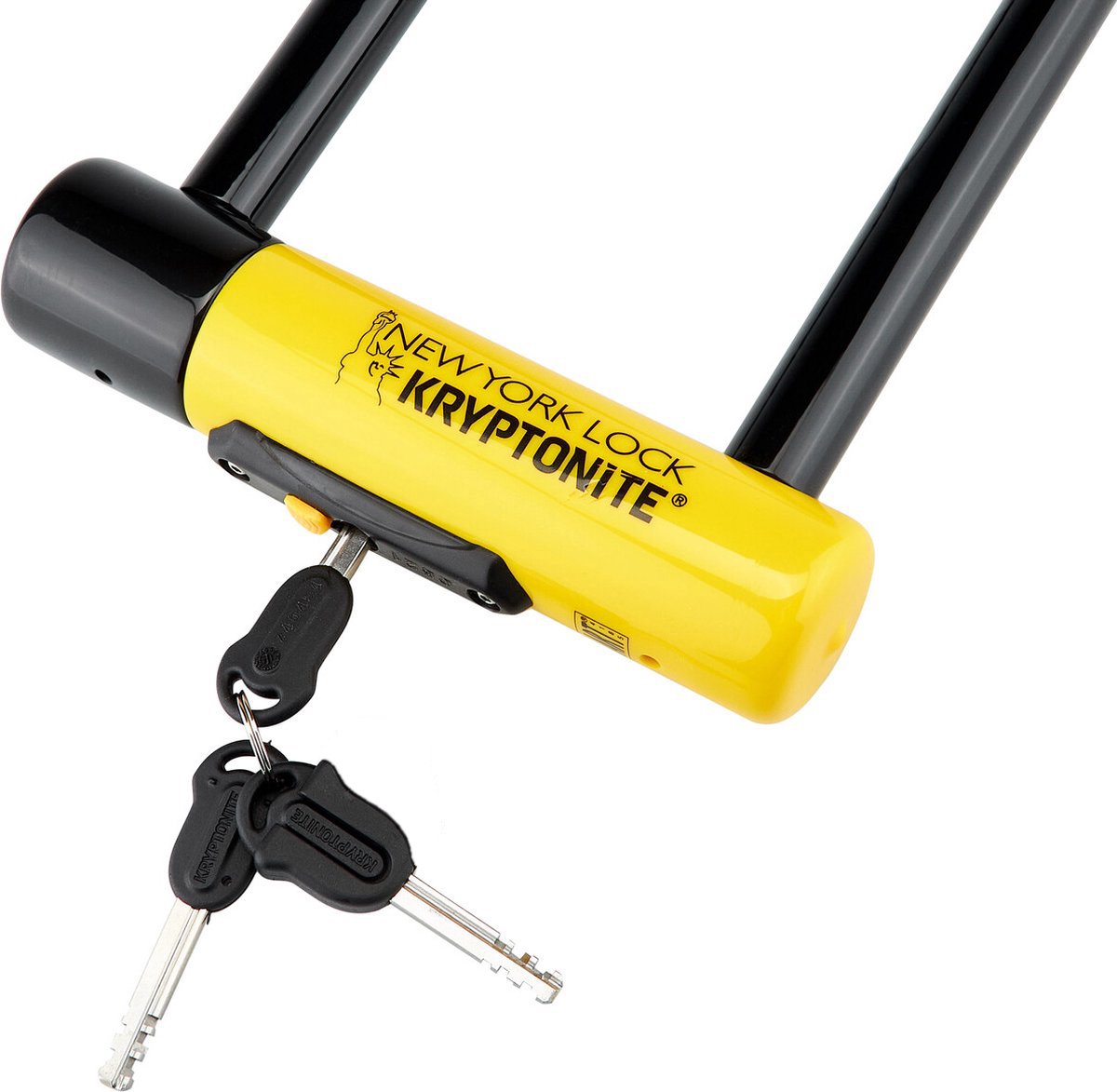 Kryptonite New York Lock LS Beugelslot – ART-4 Slot – Beugelslot Scooter en Motor – 26 cm lang – Geel thumbnail 2