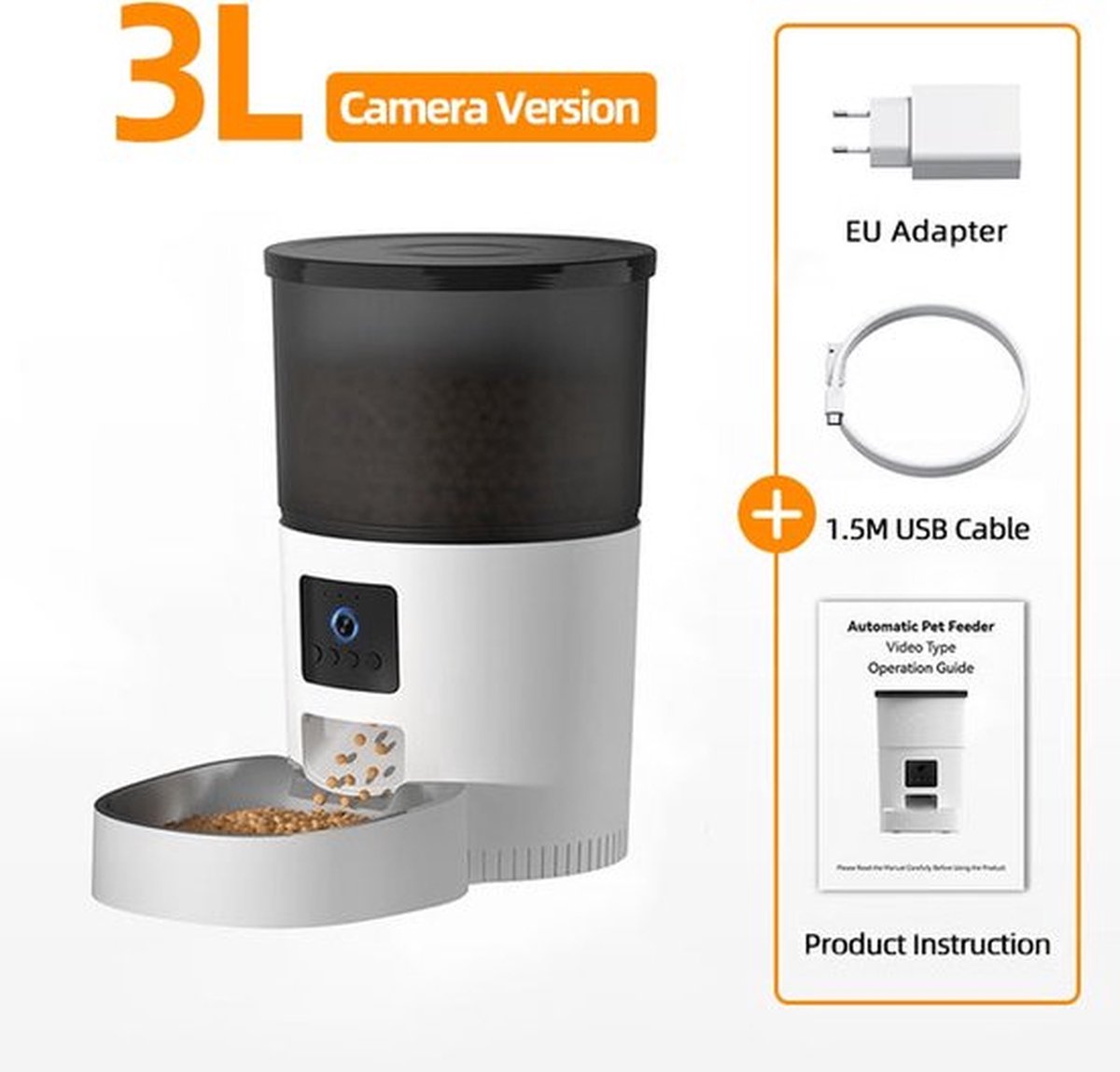 X-Qlusive Automatische Voerbak - Camera - Live Spraakfunctie