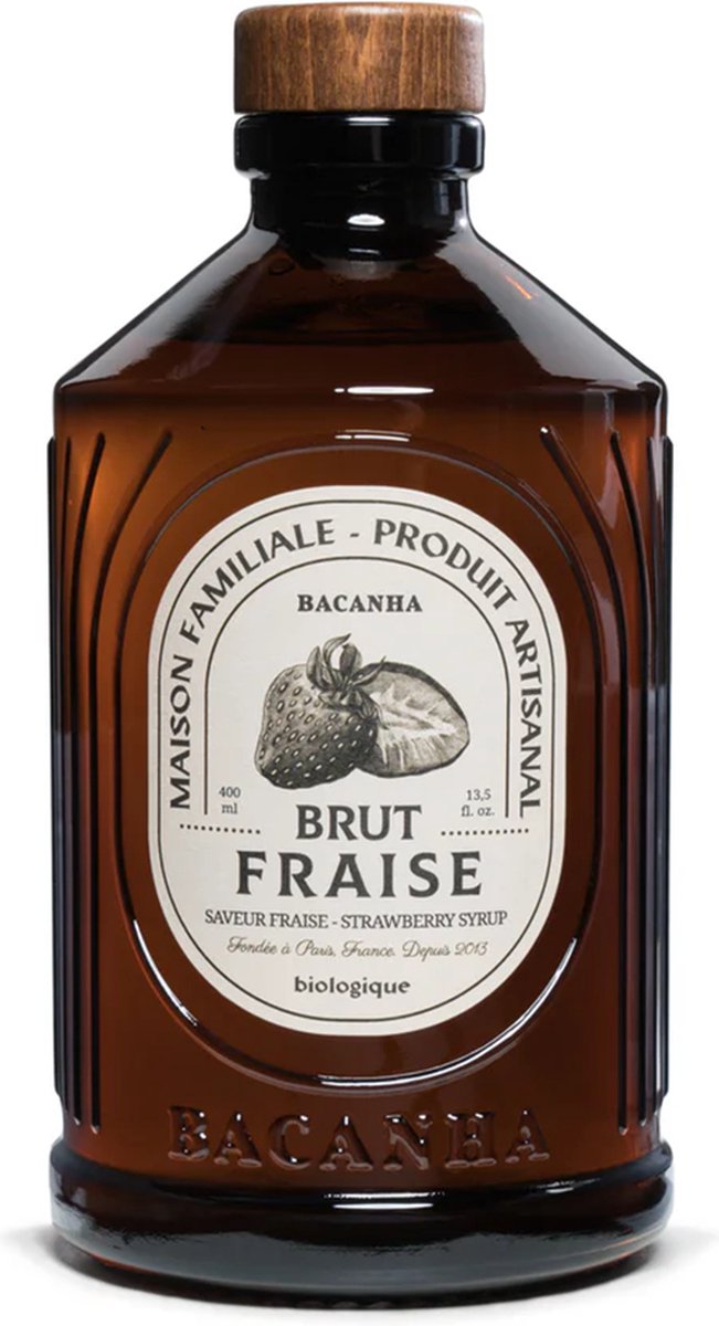 BACANHA - Organic Syrup - BIO - 400ml - Fraise (AARDBEI)