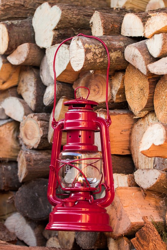 Feuerhand Stormlantaarn Baby special 276 - Rood - 13.5x15x26.5cm - Modern van Feuerhand — afbeelding 2