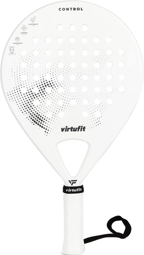 Raquette de Padel VirtuFit Control - Wit - Zwart