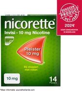 Nicorette Invisi Pleisters - 10mg - 1 x 14 stuks - nicotinevervanger - stoppen met roken