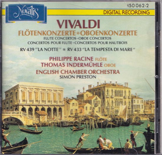 Flötenkonzerte, Oboenkonzerte - Antonio Vivaldi - Philippe Racine (fluit), Thomas Indermühle (hobo), English Chamber Orchestra o.l.v. Simon Preston
