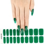 Gel Nail Wraps – Gel Nagel Wraps – Gel Nail Stickers – Gel Nagel Folie - UV lamp – Glitter Stripe Green