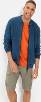 camel active Sweatjack in denimlook - Maat menswear-4XL - Denim Blauw