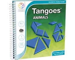 foto van SmartGames - Tangoes Animals - magnetisch puzzelspel - 48 opdrachten - tangram