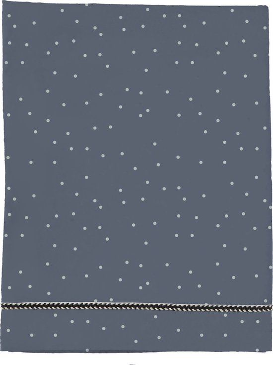 Mies en Co hoeslaken ledikant adorable dots blue 60x120 - blauw