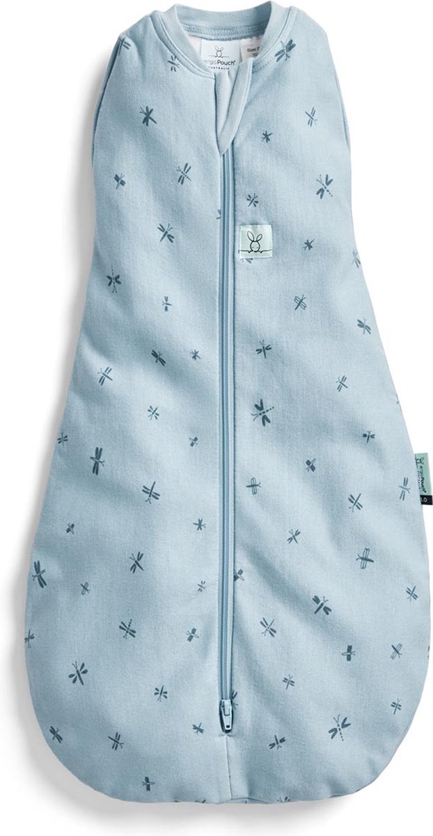Ergopouch Cocoon inbaker slaapzak - 0,2 Tog - 2 in 1 Slaapzak - Slaapzak Baby +Inbakerslaapzak - Slaapzakken- Zomerslaapzak - Slaapzak 80 cm - Dragonflies