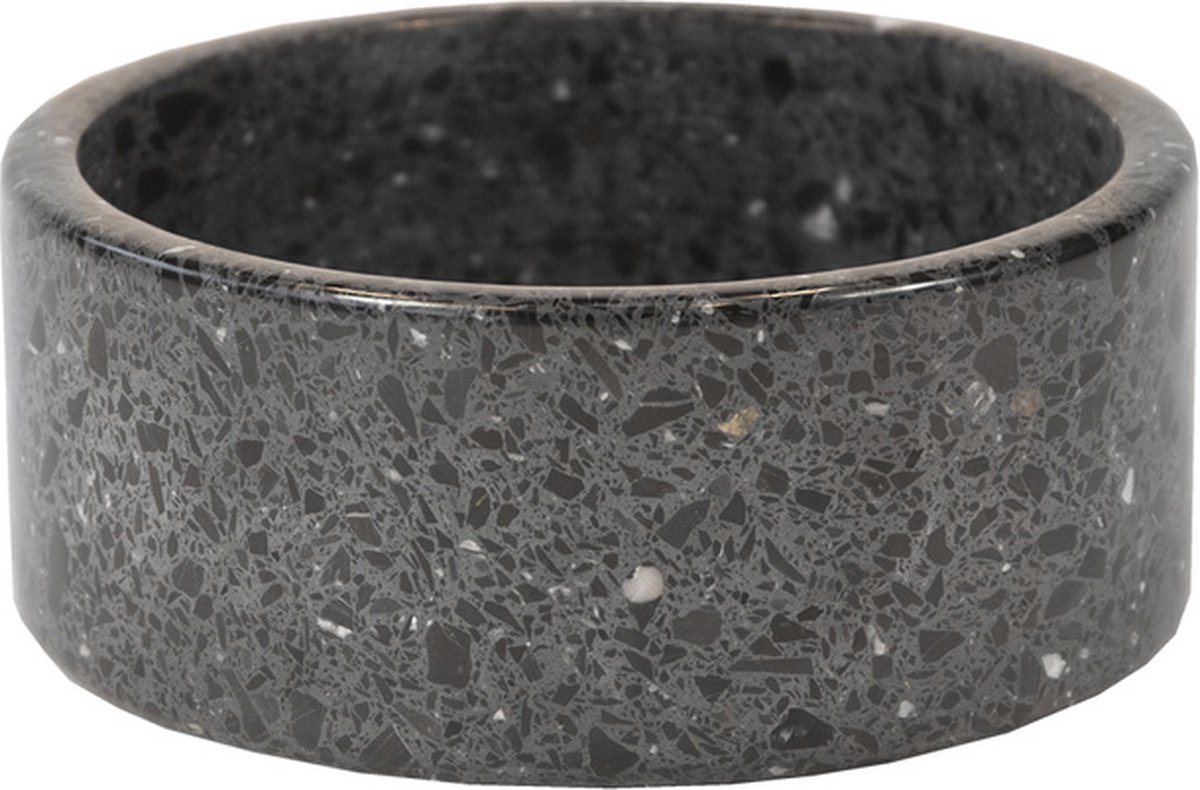 Kentucky Hondenvoerbak Kentucky Terrazzo Stone Zwart