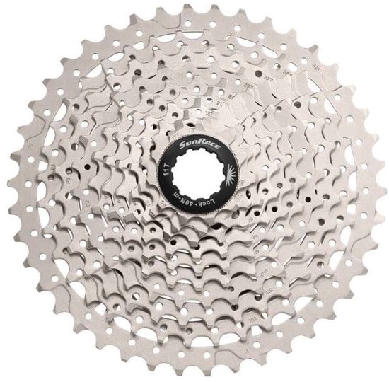 Cassette Sunrace CSMS3 10 speed - 11-40T - zilver — afbeelding 2