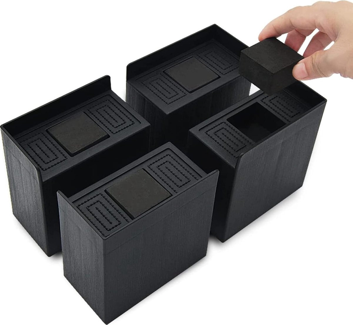 Bedverhogers, 6 Stuks Kunststof Bankverhogers 5 Inch Bedverhogers, 6 Stuks Kunststof Bankverhogers 5 Inch