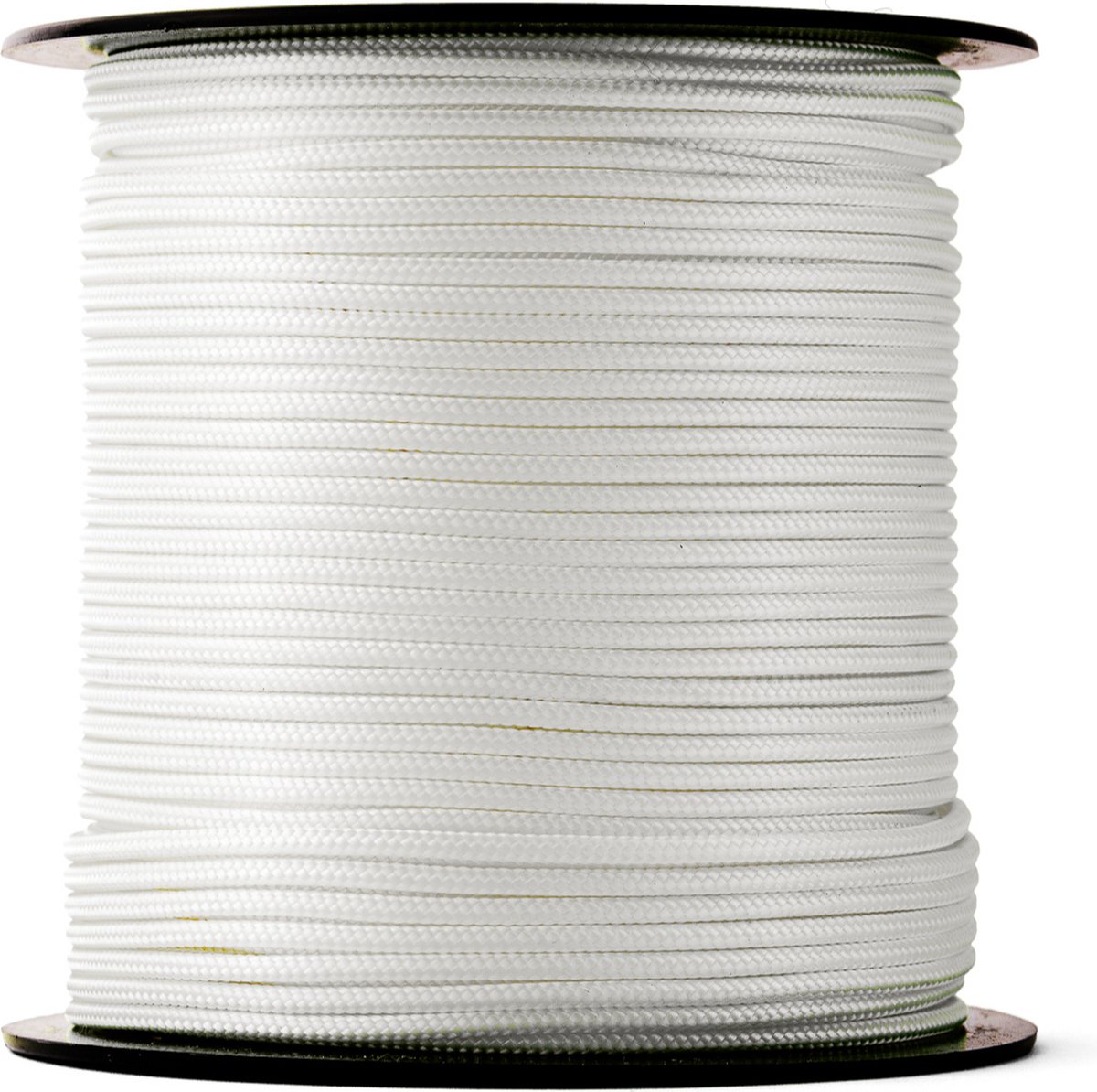 SNURO Gevlochten nylon Touw (3mm, 100M) - Slijtvast koord in sterke witte polyamide - Paracord koord - met zeer hoge breeksterktes