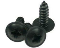 Adam Hall 5544BLK Spanplatenschroef set,20 Stk.,Flachhoofd 12mm - Schroeven