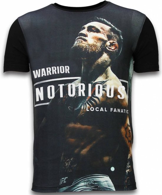 Conor Fighter - T-shirt Digital - Zwart