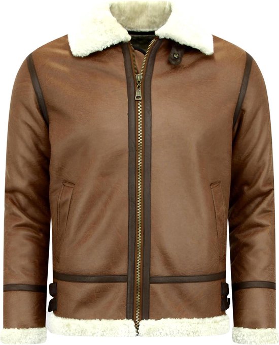 TONY BACKER Winterjas voor heren, met afneembare capuchon, jas voor