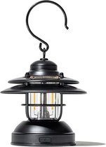 AXFU Mini Hanglantaarn LED Verlichting - Handig om Mee te Nemen - Kampeer Item - Lichtgewicht - Retro Uitstraling - Op Batterijen - Zwart