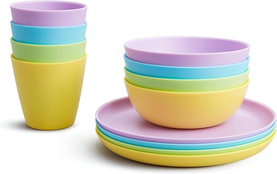nip Set baby- en kinderborden met motief, vaatwasserbestendig