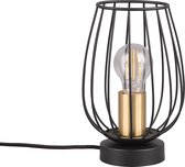 LED Tafellamp - Torna Rigo - E27 fitting - Rond - Mat Zwart - Metaal
