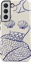 BURGA Telefoonhoesje voor Samsung Galaxy S22 Plus - Schokbestendige Hardcase Hoesje - Marine Muse