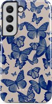 BURGA Telefoonhoesje voor Samsung Galaxy S22 - Schokbestendige Hardcase Hoesje - Butterfly Effect